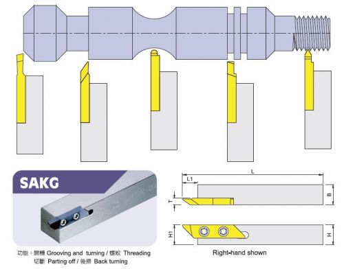 SAKGR Turning Tools For Automatic Lathes, Small Cutting Tool